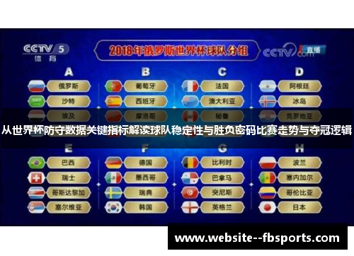 从世界杯防守数据关键指标解读球队稳定性与胜负密码比赛走势与夺冠逻辑